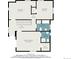 Floor plan of the second floor including bedrooms and bathrooms at 2646 Colorado Blvd, Denver, CO 80207
