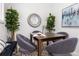 Small dining area with decor, a painting, and a modern rug at 5329 Flower Cir, Arvada, CO 80002