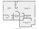 Basement floor plan with recreation room, bedroom, wet bar, and unfinished utility and basement areas at 9855 Chatswood Trl, Highlands Ranch, CO 80126