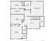 Second floor plan showcasing bedrooms, bathrooms, laundry room, closet spaces, and a loft at 9855 Chatswood Trl, Highlands Ranch, CO 80126