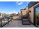 Rooftop deck with city and mountain views at 1838 Pearl # C, Boulder, CO 80302