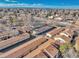 An aerial view of the townhome complex, showing rooflines and parking areas at 3502 S Kittredge St # C, Aurora, CO 80013