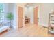 Bedroom featuring hardwood floors, and doors at 541 Fox St, Denver, CO 80204