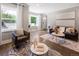 Cozy living room with hardwood floors, large windows, stylish furniture, and neutral decor at 420 N Colorado Blvd, Denver, CO 80206