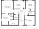 Second floor plan featuring primary bedroom, standard bedrooms, laundry room, and walk in closet at 3102 White Oak Trl, Highlands Ranch, CO 80129