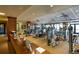 Community gym and fitness center featuring stationary bikes, weight machines, and large windows at 4894 Bierstadt Loop, Broomfield, CO 80023
