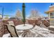 Cozy patio with table and chairs at 2134 S Scranton Way, Aurora, CO 80014