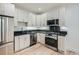 Modern kitchen with stainless steel appliances, sleek countertops, and ample cabinet space at 715 W 7Th Ave, Denver, CO 80204