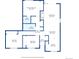 Floor plan showing 2 bedrooms, 2 baths, kitchen, and living room at 8678 Decatur St # 288, Westminster, CO 80031