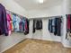 Spacious walk-in closet with ample hanging space and neutral carpet, providing plenty of room for storage at 3309 Springbriar Dr, Castle Rock, CO 80109