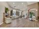 Spacious clubhouse with ample seating, a fireplace, and large windows with abundant natural light at 3866 S Dallas Cir # 201, Aurora, CO 80014