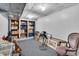 A spacious unfinished basement area with built in storage, perfect for extra storage space at 1648 S Locust St, Denver, CO 80224