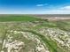 Extensive aerial view of land highlighting a distant home and shop in a vast grassy area at 68251 E 96Th Ave, Byers, CO 80103