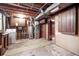 Unfinished basement showing washer, dryer, and mechanical systems, and storage at 5935 Blanca Ct, Golden, CO 80403
