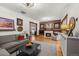 Comfortable living room boasts hardwood floors, fireplace, and stylish decor at 836 Steele St, Denver, CO 80206