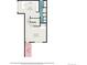 Detailed floor plan showcasing the layout of the kitchen, living room, and bath at 6937 S Knolls Way, Centennial, CO 80122