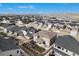 An aerial shot of a community with a scenic lake view, showcasing the home's location at 6733 S Waterloo Ct, Aurora, CO 80016