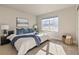 Bright bedroom with king-size bed, nightstands, and large window at 15792 E Otero Cir, Centennial, CO 80112