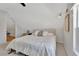Bright bedroom with vaulted ceilings and a neutral color palette at 4036 Navajo St, Denver, CO 80211