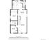 Floor plan showing a two-story home with three bedrooms, two baths, and living areas at 4036 Navajo St, Denver, CO 80211
