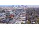 Aerial view of Denver neighborhood showcasing city skyline at 2107 S Grant St, Denver, CO 80210