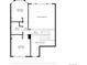 Second floorplan featuring bedroom, bath, hall, and staircase dimensions at 575 Heritage Trl, Elizabeth, CO 80107