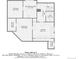 Floor plan showcasing the basement layout, including storage, laundry and bathroom at 1788 Glencoe St, Denver, CO 80220
