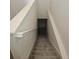 Carpeted stairs leading downstairs at 6066 Caribou Dr, Brighton, CO 80601
