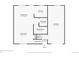 Detailed first-floor plan showcasing the layout of the kitchen, living room, and dining area at 10610 Moore Ct, Westminster, CO 80021