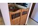 Wet bar with sink and doors at 11323 E Cimmarron Dr, Englewood, CO 80111