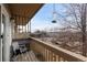 Serene balcony space ideal for enjoying views with comfortable seating at 1606 Cottonwood Dr # 24S, Louisville, CO 80027