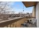 Relaxing balcony provides great outdoor seating and scenic views of the surrounding community at 1606 Cottonwood Dr # 24S, Louisville, CO 80027