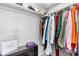 Walk-in closet with organized storage and shelving at 1490 S Salem Way, Aurora, CO 80012
