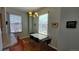 Bright dining area with table, chairs, and chandelier at 475 W 12Th Ave # 8H, Denver, CO 80204
