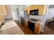 Kitchen with stainless steel appliances and hardwood floors at 475 W 12Th Ave # 8H, Denver, CO 80204