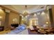 Elegant lobby features marble floors, comfortable seating, and a stunning chandelier at 475 W 12Th Ave # 8H, Denver, CO 80204