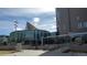 An exterior view of a modern museum building with unique architectural features and glass facades at 475 W 12Th Ave # 8H, Denver, CO 80204