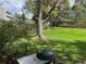 Lush green backyard featuring mature trees and a well-maintained lawn at 10366 E Ida Ave, Greenwood Village, CO 80111