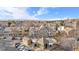 Aerial view of townhomes and community pool at 1811 S Quebec Way # 151, Denver, CO 80231