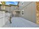 Spacious back porch features a gray finish at 2879 S Xanadu Way, Aurora, CO 80014