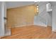 Inviting living room with hardwood floors and a cozy fireplace at 2879 S Xanadu Way, Aurora, CO 80014