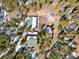 Overhead view of a mountain estate with a geodesic dome and snow plow at 456 Copperdale Ln, Golden, CO 80403