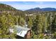 Stunning views and beautiful mountain scenery with mature trees at 456 Copperdale Ln, Golden, CO 80403