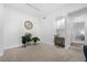 Small home office with built-in desk and cabinets at 7402 S Quail Cir # 1116, Littleton, CO 80127