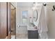 Well-lit bathroom with granite countertop and stylish fixtures at 39 S Grant St, Denver, CO 80209