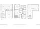 House floor plans of the main, second and basement levels with dimension details at 17448 E 103Rd Pl, Commerce City, CO 80022