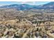 Aerial view of the community and mountain views at 514 Creekside Ct, Golden, CO 80403