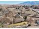 Aerial view featuring the roof and treed yard at 514 Creekside Ct, Golden, CO 80403