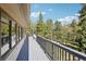 View from the back deck showing the surrounding trees and scenery at 10469 Christopher Dr, Conifer, CO 80433