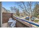 Patio area shows outdoor seating, privacy walls, and a view of the neighborhood at 3260 47Th St # 108A, Boulder, CO 80301